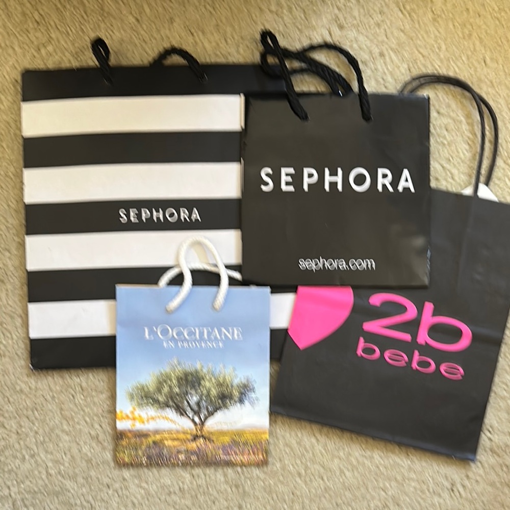 Sephora and L'Occitane Shopping Bags